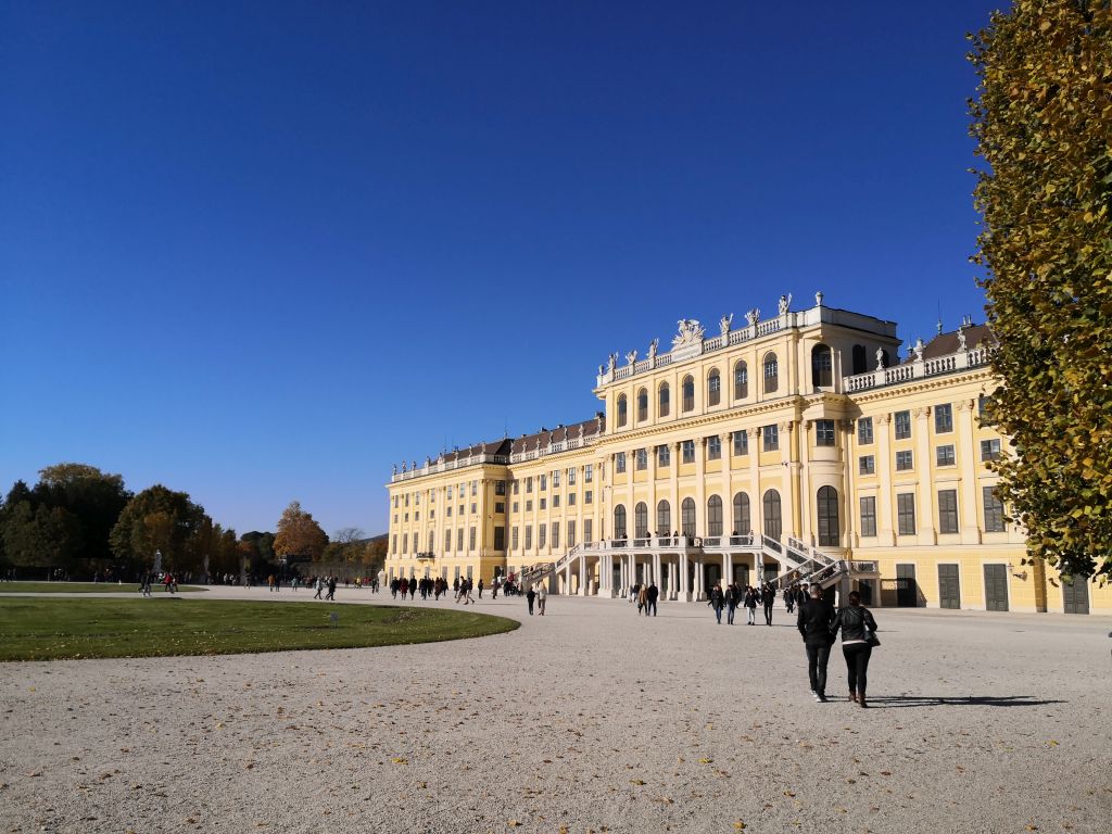 Schönbrunn Palace in autumn