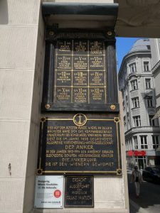 Anker Clock (Ankeruhr) - list of appearances by the hour
