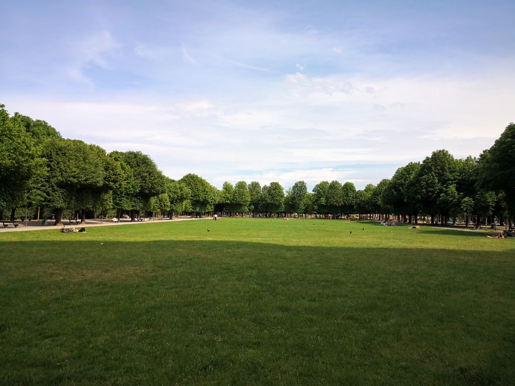 Augarten - One of the lawns in the park