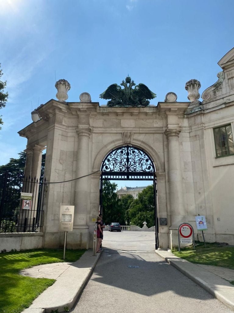 Burggarten gate towards Albertina
