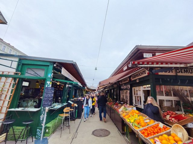 Naschmarkt - most popular open market in Vienna
